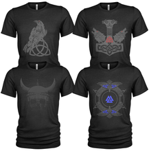 Load image into Gallery viewer, Men&#39;s Crew Neck Vikings T-Shirt 4 Pack
