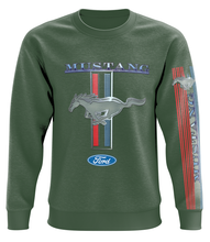 Load image into Gallery viewer, Ford Mustang Vintage Tribar Sweatshirt
